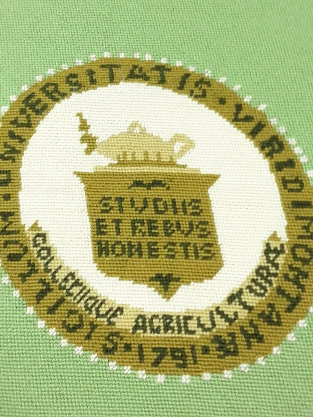 Vtg University of Vermont Rug 20